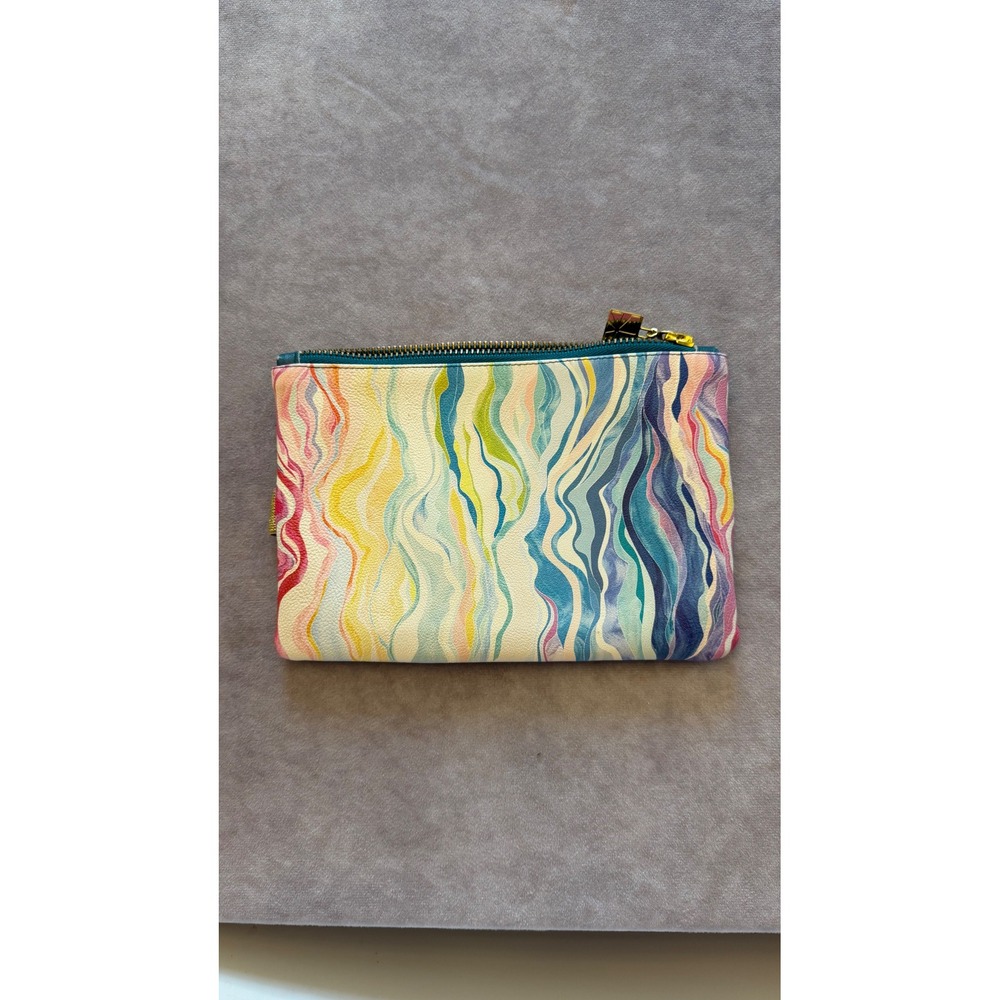 Erin Condren Colorful Layers Zipper Pouch Rainbow Wavy Planner Accessory